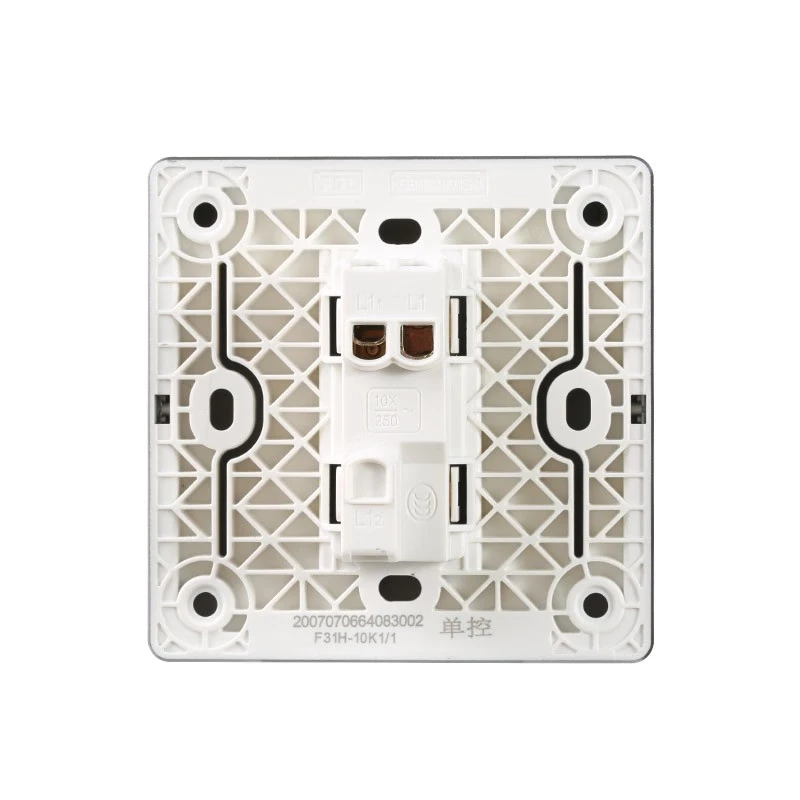 FSL Foshan Lighting switch socket panel 86 type concealed F31 gray one-open five-hole with USB switch socket panel 16a household five-hole socket