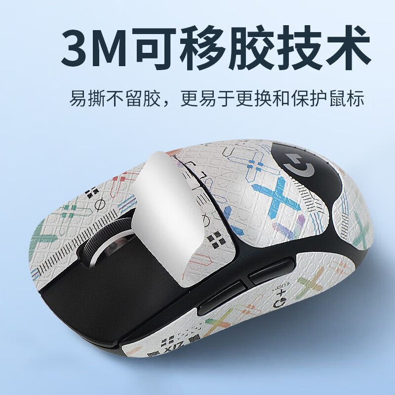 Logitech gpw second generation anti-slip mouse sticker gpw2 anti-slip sticker bullshit king second generation gpw first generation second generation third generation fourth generation Suzaku wireless mouse back sticker universal sweat-absorbent sticker pink printing (all-inclusive) GPW second generation free alcohol cotton