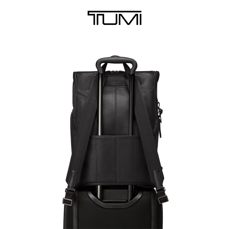 TUMI/TUMI Wei Daxun's same style Harrison men's roll-top backpack computer bag black