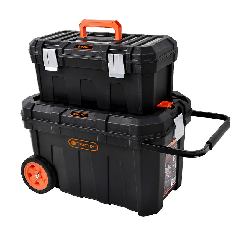 Tactix combined trolley tool box large multi-functional industrial vehicle tool storage box home set 320310