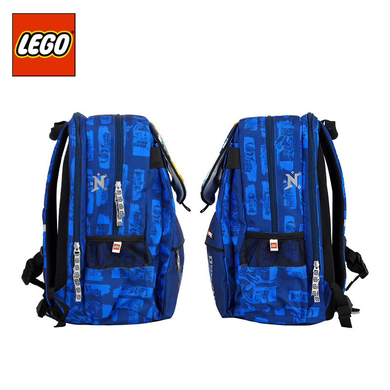 LEGO schoolbags for primary school students in grades 1-3-6 children's backpack Lightning Ninja large capacity lightening burden gift blue 20169