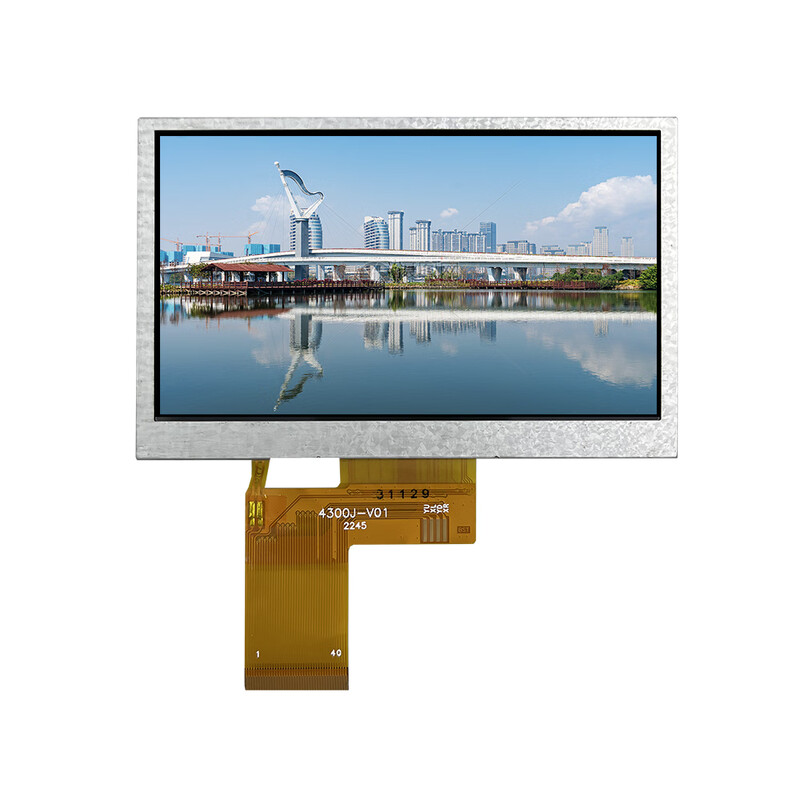 430-009 LCD screen 480*272TFT LCD screen display with touch 4.3-inch color screen LCD module JLX430-009-BN welded FPC (bare screen) working voltage 3.3V,