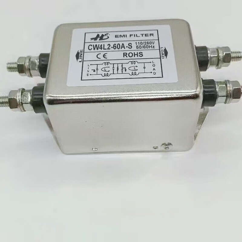 RF filter power supply emi double anti-interference electromagnetic compatibility CW4L2-60A zero line current elimination audio bolt type CW4L2-20A-S single-phase three-wire
