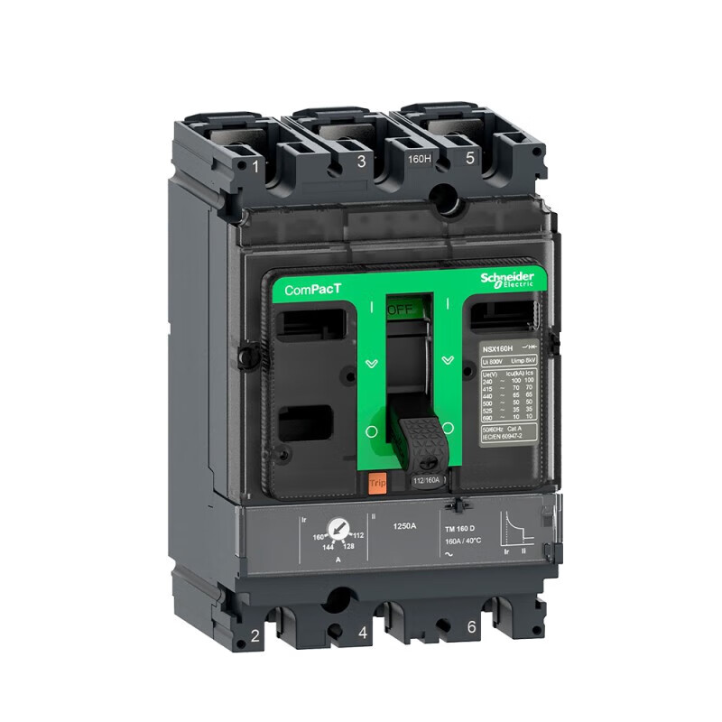 Schneider Electric molded case circuit breaker NSX-SG100H MIC 5.2B 50 4P+OF