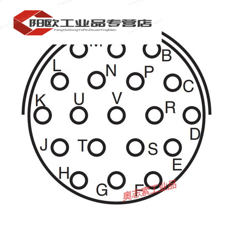 Aviation plug/19S round plug and socket connector PT02E-14-19S