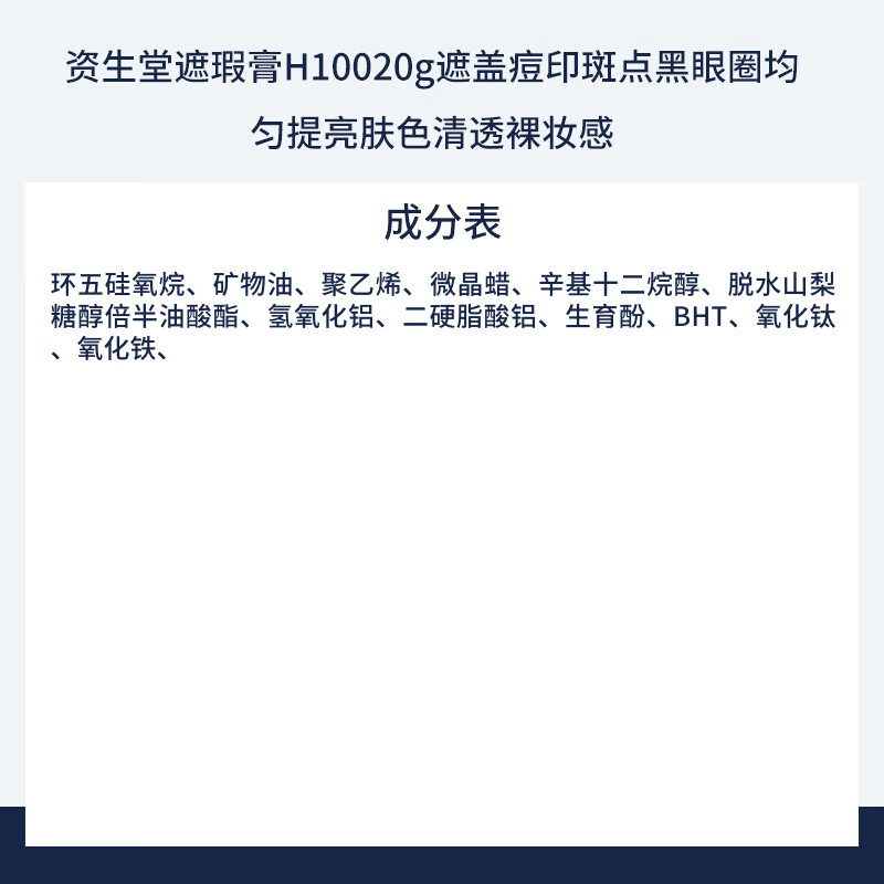 Shiseido Concealer H100 20g covers acne marks and brightens skin color cosmetics girl birthday gift