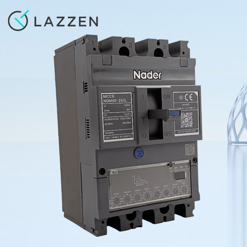 Liangxin Nader Shanghai NDM5E-250L electronic molded case circuit breaker 3300H/4300M 160A 630A 250A NDM5E-250L/3P