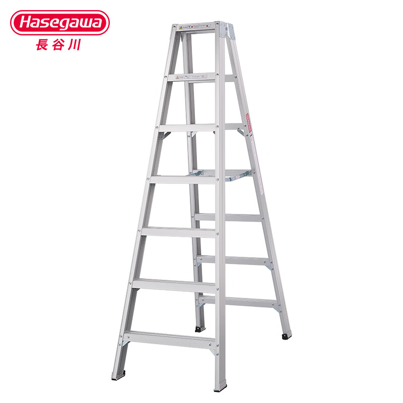 Japan's Hasegawa aluminum alloy household ladder thickened double-sided ladder herringbone ladder engineering ladder climbing ladder factory warehouse decoration ladder shelf ladder ZJB ZJB-21