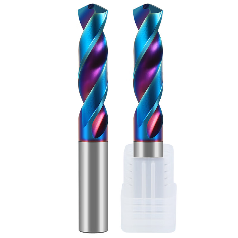 70-degree tungsten steel drill imported coated super-hard extended punching straight handle solid carbide twist drill titanium alloy 1.6mm blade length 20 total length 40