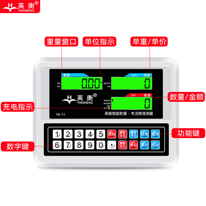 Yingheng electronic scale commercial kilogram scale high-precision bench scale industrial electronic scale precision counting scale scale 100kg/5g can be customized