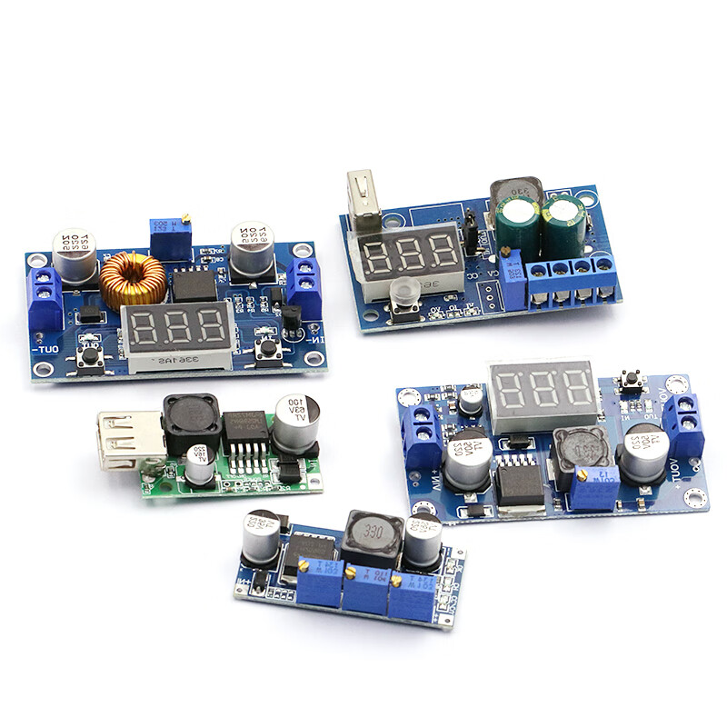 Dafuri LM2596S DC-DC DC adjustable voltage step-down power module board 24V to 12/5V3V3.3 high power LM2596S DC-DC adjustable step-down module (1 piece)