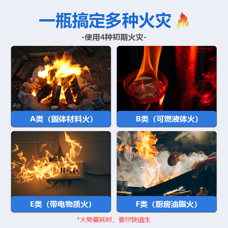 Flame Extinguisher Water-based Fire Extinguisher New Energy Vehicle-mounted Home Portable Small 21B National Fire Certification