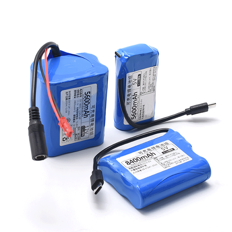 Zejie 5V lithium battery microcontroller LED light rechargeable battery USB fan 4G wireless network wifi Bluetooth module power supply typeC male + typeC female 4000mAh