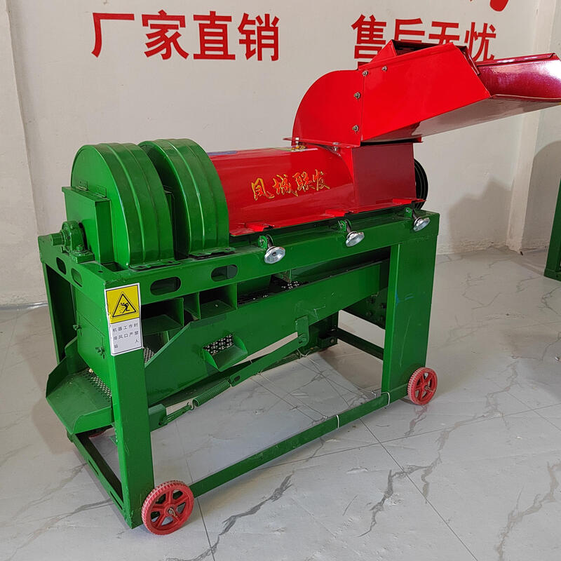 Wen Yijia electric corn thresher new corn thresher large 2 type double wind three-layer screen thickened cob removal double wind large 2 type output 3000-4000 catties per hour + no