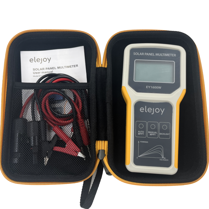 ELEJOY Portable High-Precision Smart Photovoltaic Multimeter Solar Panel MPPT Photovoltaic Module Power Special Tester EY1600W English