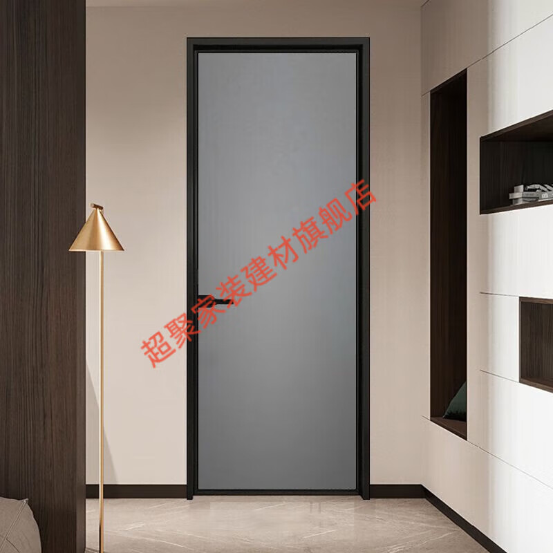Meikejie bathroom door extremely narrow frame titanium magnesium alloy interior door ultra white Changhong glass door toilet swing door bathroom door Internet celebrity 2.0 extremely narrow frame (popular) - aluminum contact customer service - customized products - optional styles