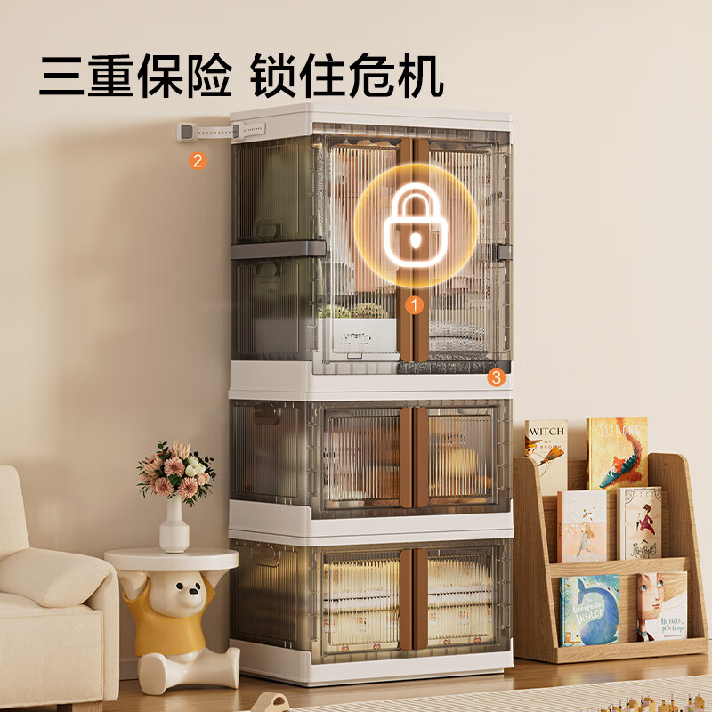 Made in Tokyo, sparkling hanging wardrobe, installation-free children's storage cabinet, hanging clothes heightening area, 64-sided wide combination package