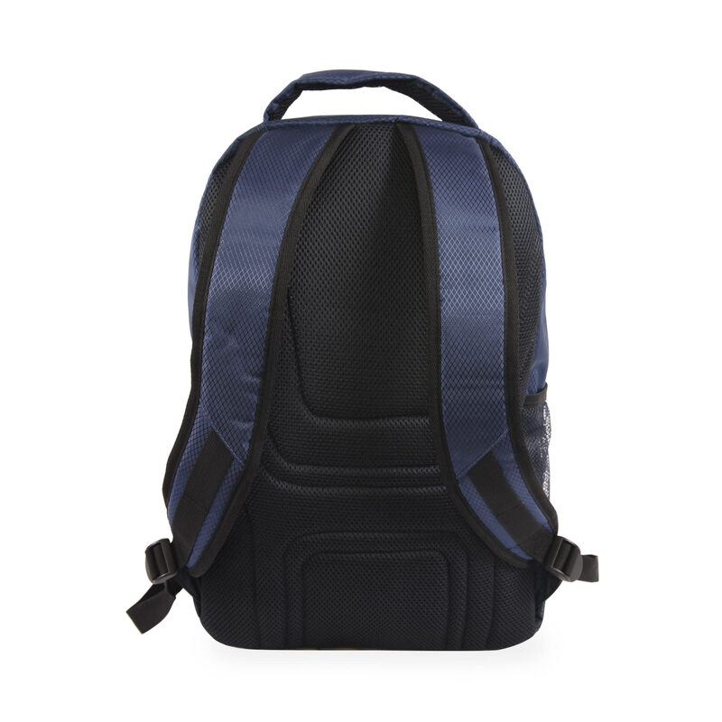 NAUTICA Multifunctional Laptop Backpack Waterproof Polyester Fiber Adjustable Shoulder Strap Navy Blue Black 18 inches