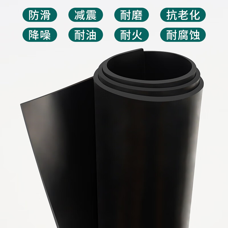 XMSJ high-voltage insulating rubber pad shock-absorbing pad floor mat power distribution room special rubber black wear-resistant anti-slip thickened rubber sheet 0.5m*0.5m*1mm