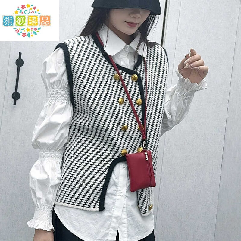 Chanyue's new hanging neck coin purse women's portable card holder key bag exquisite simple storage mini bag zipper small wallet black