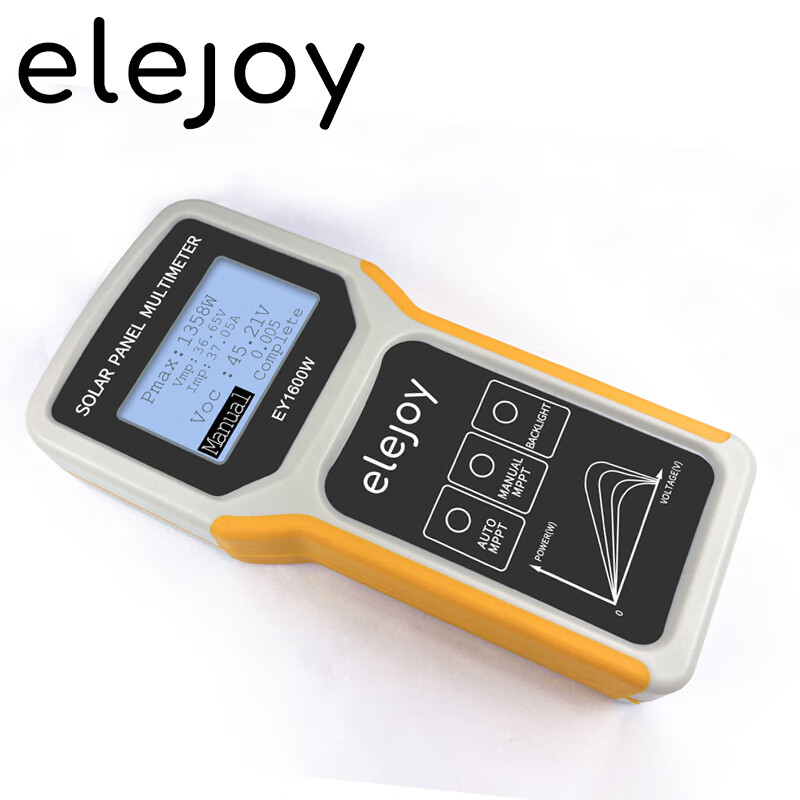 ELEJOY Portable High-Precision Smart Photovoltaic Multimeter Solar Panel MPPT Photovoltaic Module Power Special Tester EY1600W English