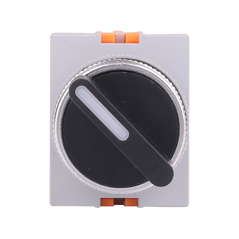 Chint (CHNT) three-speed rotary button switch, self-locking rotary switch, one open and one closed, 22mm, black
