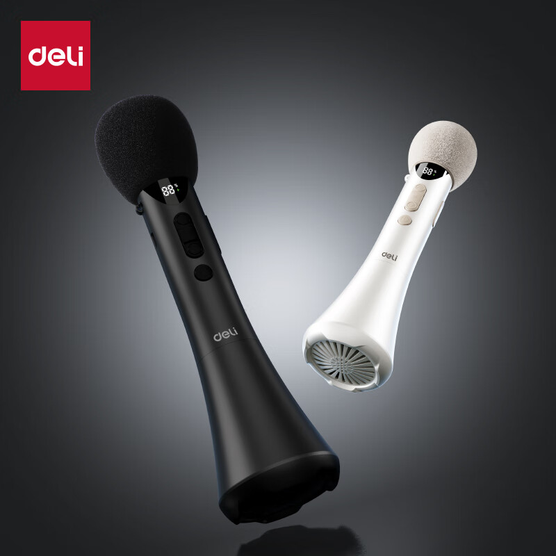 Deli (deli) 12W high-power handheld microphone amplifier teacher class speech treasure little bee amplifier teacher speaker teaching tour guide speech microphone wireless Bluetooth karaoke beige