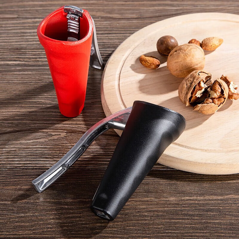 Jieyi Hazelnut Clamp Magical Pine Nut Opener Walnut Clamp Nut Clamp Shell Breaker Hazelnut Clamp Special for Hazelnuts Funnel-shaped Nut Clamp Red 1 Pack