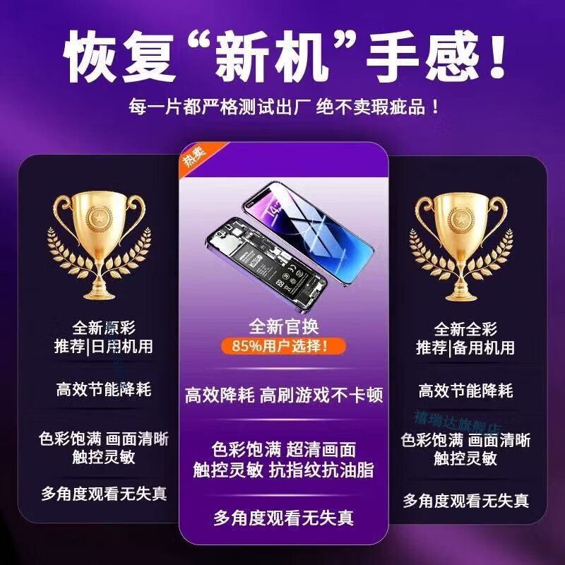 Jurida is suitable for Apple 16ProMax 15Pro 15Plus Apple 15ProMax 16Plus 15 iPhone16Pro screen assembly internal and external screen display LCD repair Apple 15ProMax upgrade flexible original color display + tools