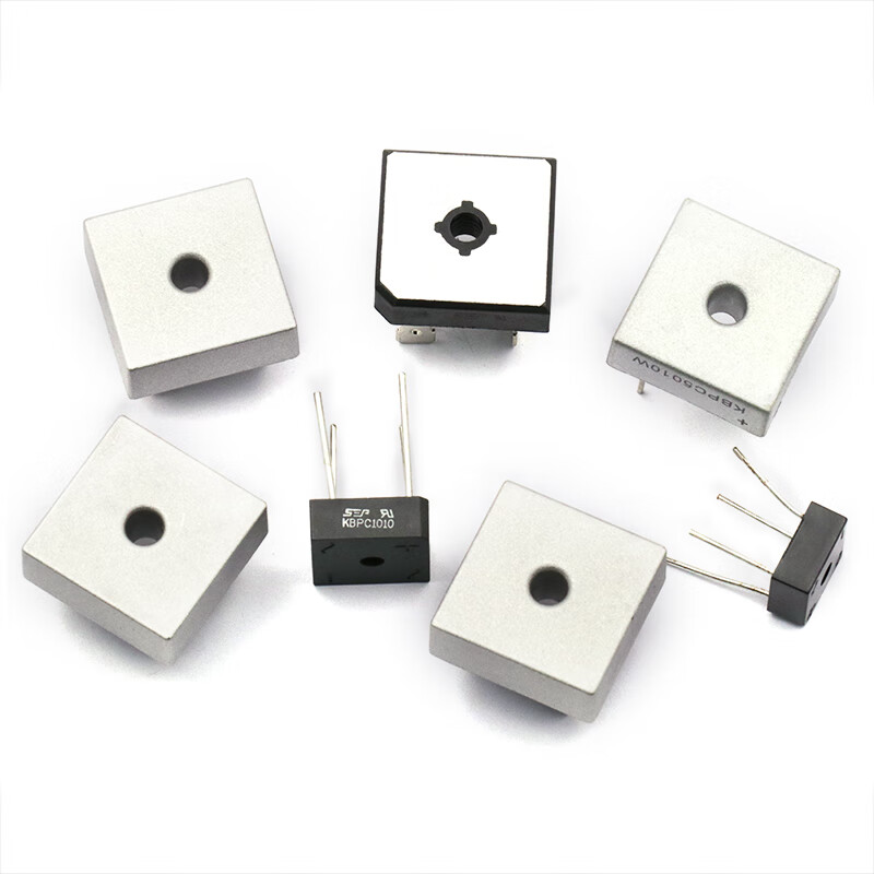 Dafuri KBPC5010 rectifier bridge stack KBPC3510/2510/5010 square bridge single-phase flat foot 50A1000V square KBPC5010 bridge stack 50A1000V flat foot