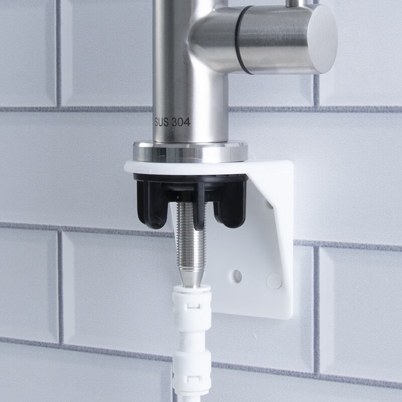 Water purifier faucet base fixed bracket hanging plate hanging piece single water double water drinking machine thickened plastic accessories single outlet faucet hanging piece plastic