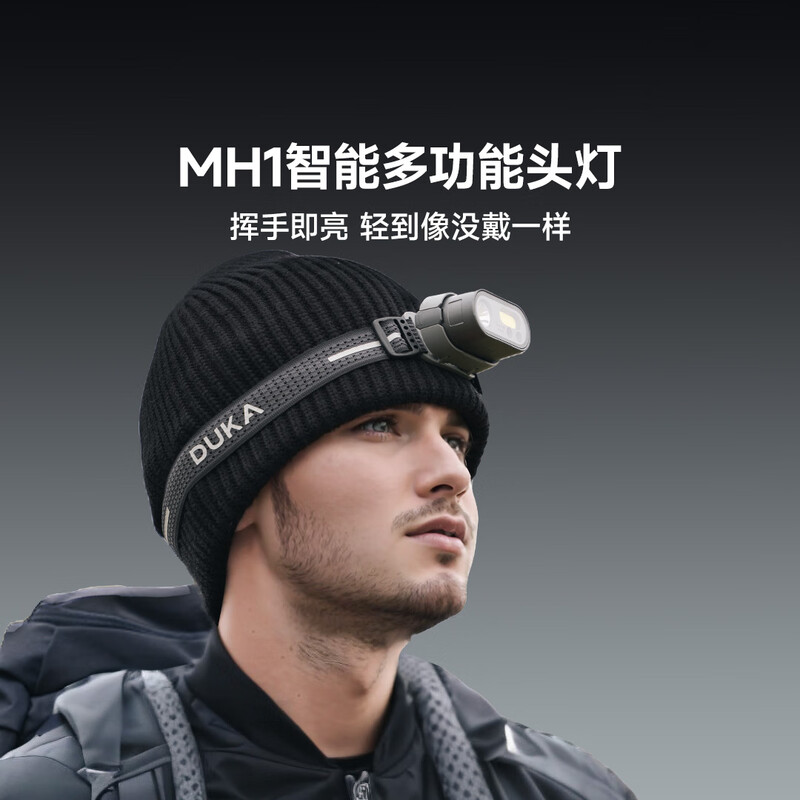 Duke multifunctional headlamp strong light charging outdoor night fishing head-mounted lighting MH1 dual lamp charging set