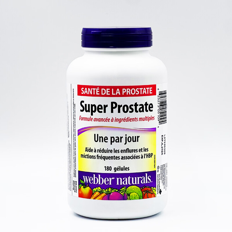 Webber Naturals Canadian Super Prostate 180 Tablets Saw Palmetto