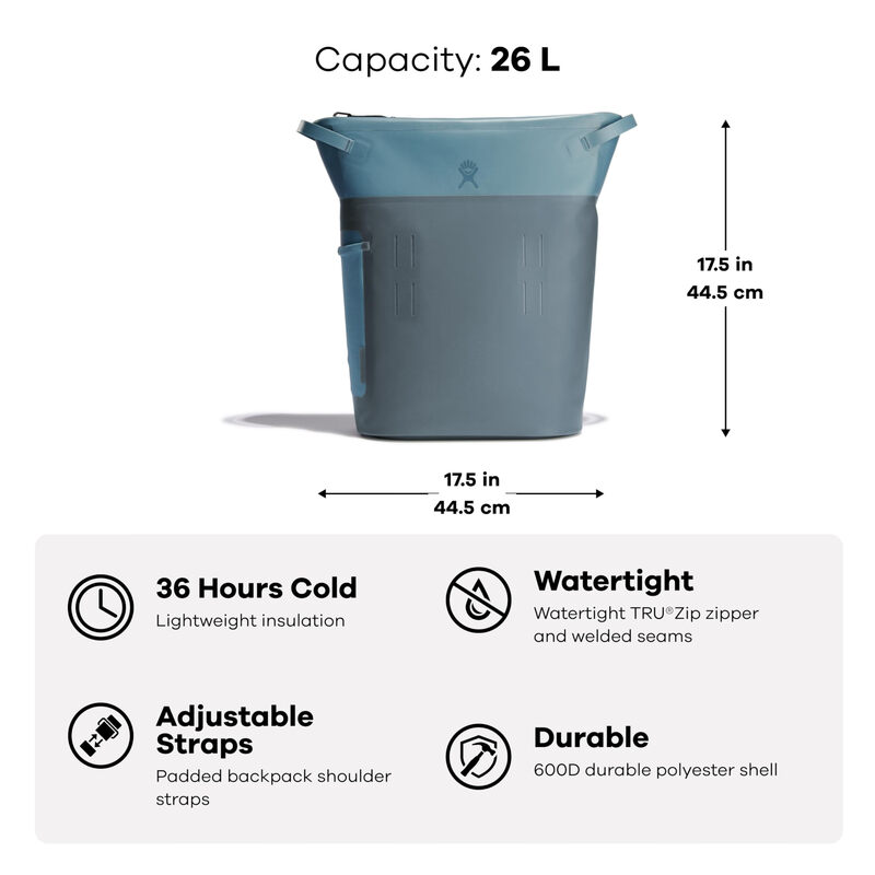 Hydro Flask 20L Outdoor Cooling Bag Black Portable Cooling Box Special for Camping and Hiking