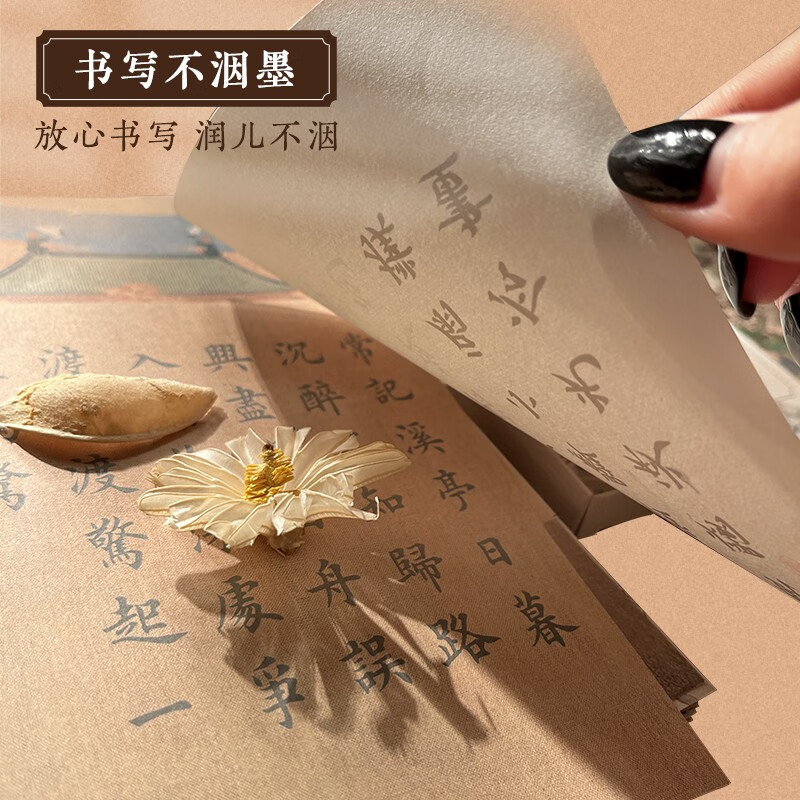 Free shipping, ink dot copybook, fragrant ink, full sleeves, hairpins, small regular script pen-style copybook for copying practice, adult soft-pen calligraphy for beginners, Tang poems and Song lyrics for beginners, regular script red tracing practice pen, need to be purchased separately