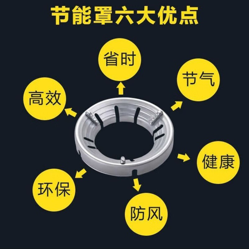 SUPOR boss universal household natural gas liquefied gas gas stove gas stove energy saving windshield to save gas silver thickening - 1