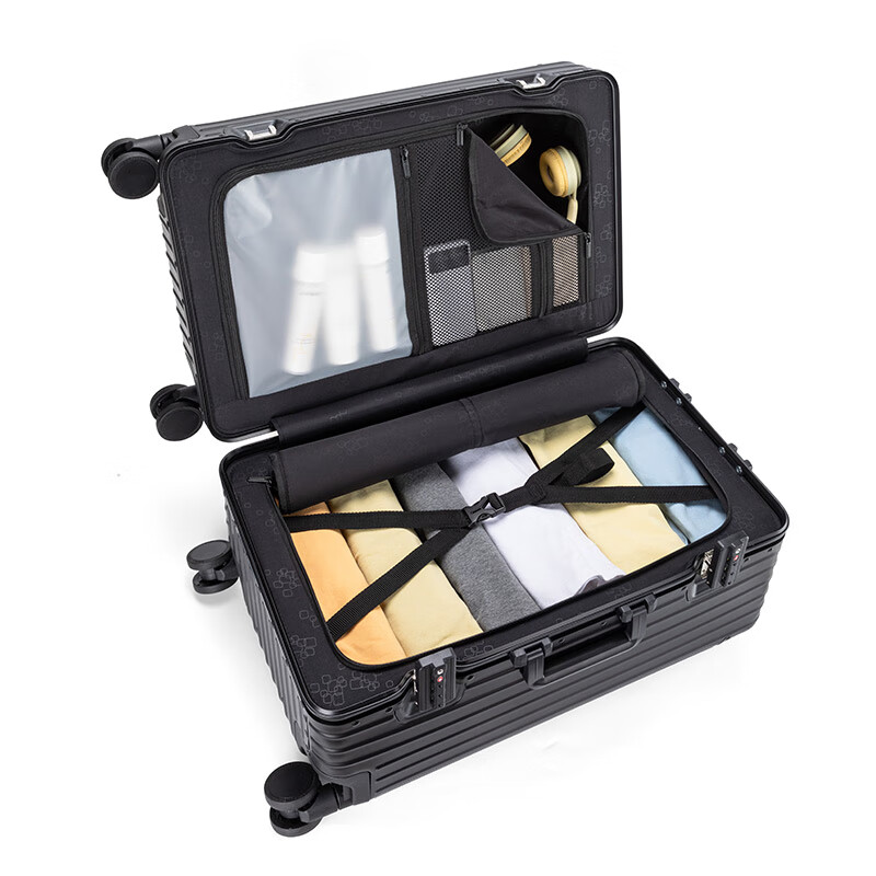 Walker Shop suitcase 7 series all-aluminum magnesium alloy large capacity fashionable suitcase universal wheel trolley case gun gray light-sensitive technology metal series 7 series aluminum magnesium alloy 32 inches 37-open large capacity box