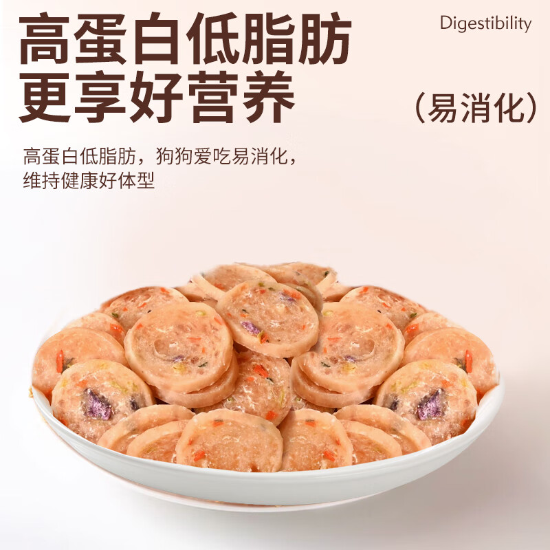 HELLOJOY Dog Snacks Chicken Dried Teddy Golden Retriever Puppies Teeth Training Reward Vegetable Chicken Cake 360g