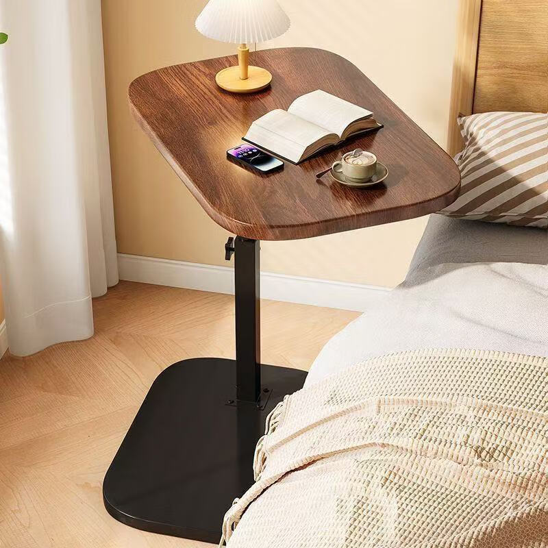 Zhuobo coffee table side table lift table sofa side table tea table small table computer table bedside table CJ25 walnut color