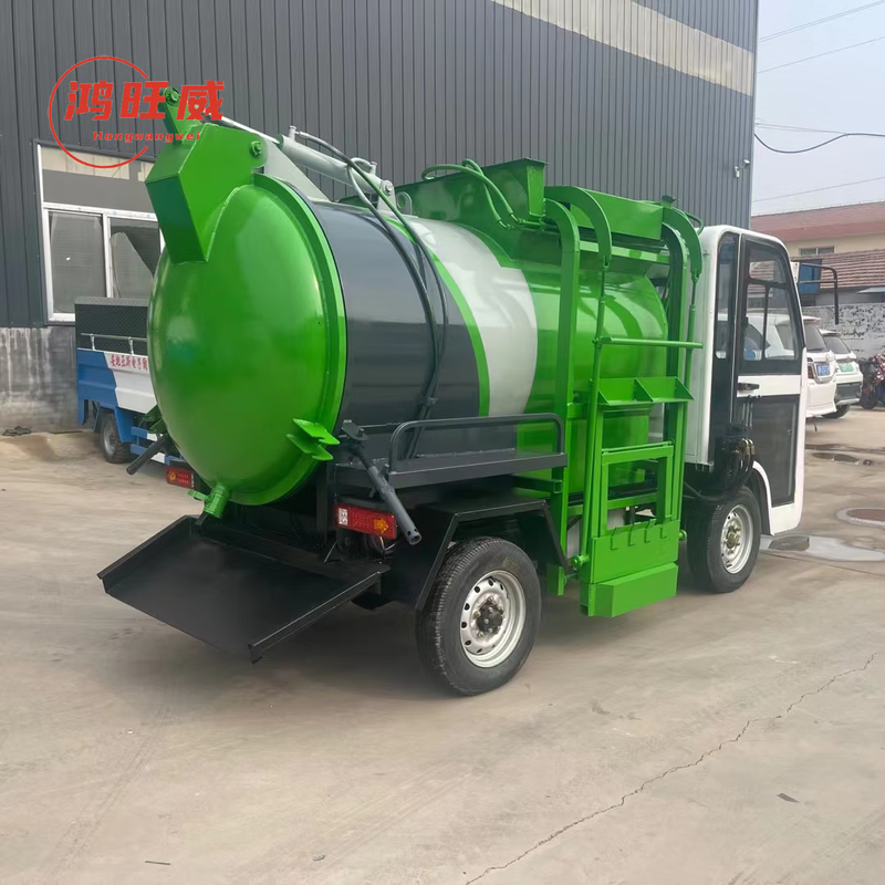 Electric kitchen waste garbage truck hanging bucket self-loading and unloading swill recycling garbage transfer community environmentally friendly garbage transport truck Customized deposit Pay the balance before delivery Complete models Consult customer service 3