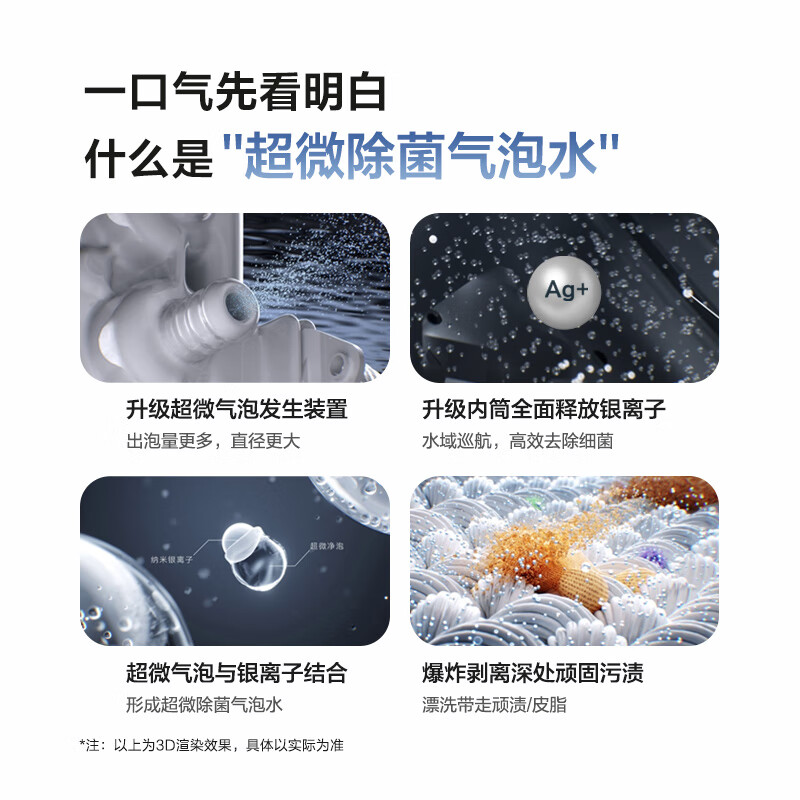 LittleSwan Xiaowumei 3.0 cream white drum washing machine fully automatic 10kg ultra-thin large diameter flat screen TG10VE40W trade-in national subsidy JD.com self-operated