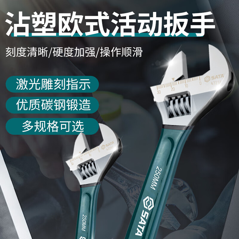 SATA European style adjustable wrench 24 inches 47255