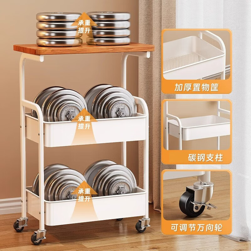 Shanshan wood art coffee table living room small bedside table bedside table bedroom movable storage rack home side table small cabinet