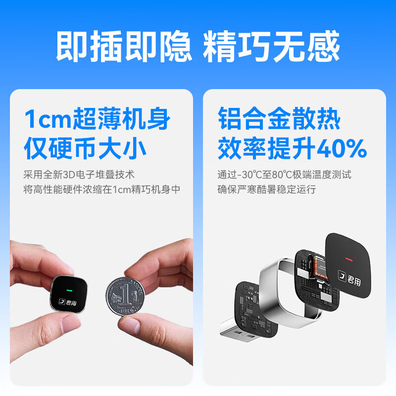 Junyong is suitable for Volvo, Buick, Honda, Audi, Mercedes-Benz, Volkswagen, Toyota, Huawei hicar interconnected smart navigation box, Huawei HiCar M3 USB socket