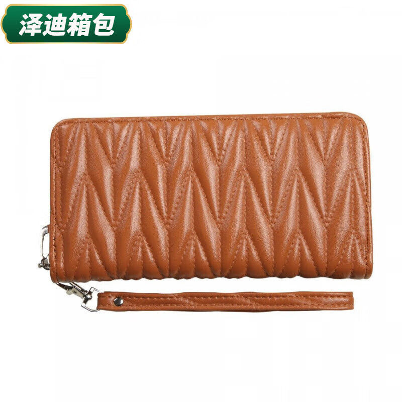 Ye Yuyunluo Valentine's Day Wallet Women's Long Embroidery Thread Mobile Phone Bag Wallet Multi-Slot Card Bag New Year's Clutch Bag Trendy Black