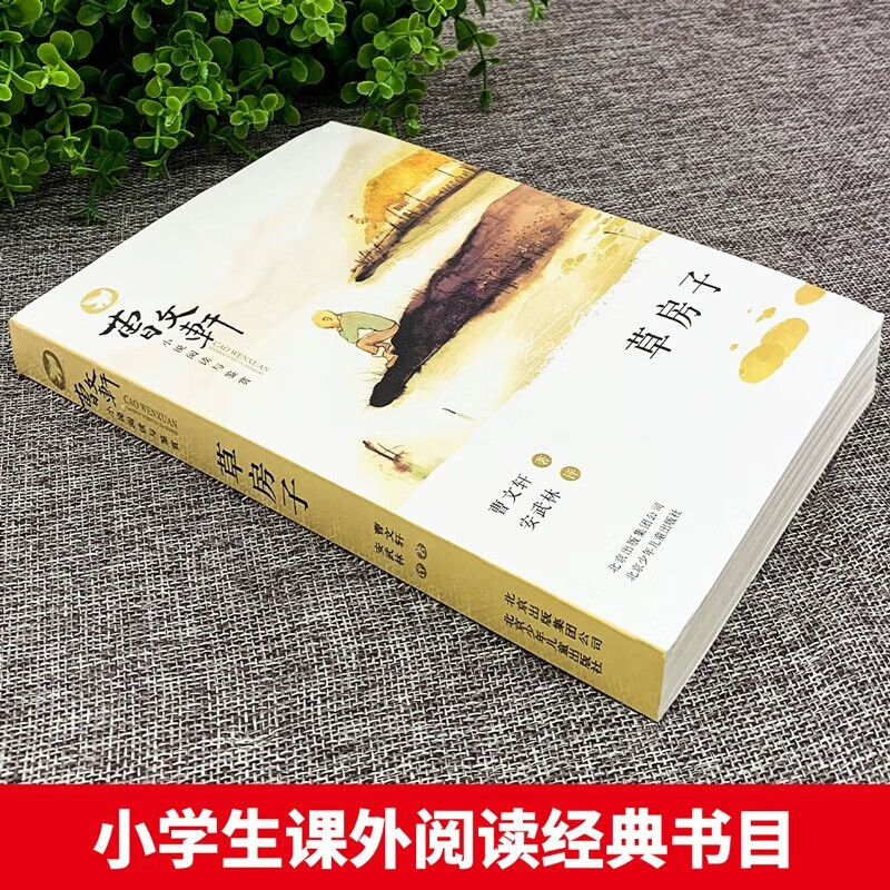 Complete 2 volumes, Straw House + Synchronous Copybook, Second Volume of Children's Literature for Grades 3, 4, 5 and 6, Original Complete Edition, Cao Wenxuan's must-read extracurricular book