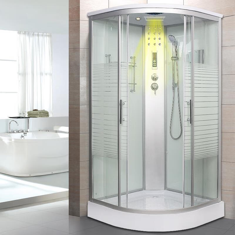 Jomoo's new all-in-one bathroom steam room sauna room shower room overall shower room shower room bathroom A type high basin 90 white does not contain steam