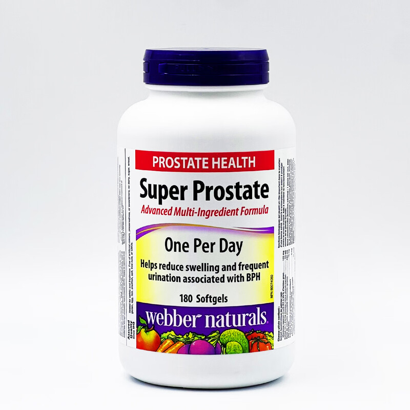 Webber Naturals Canadian Super Prostate 180 Tablets Saw Palmetto