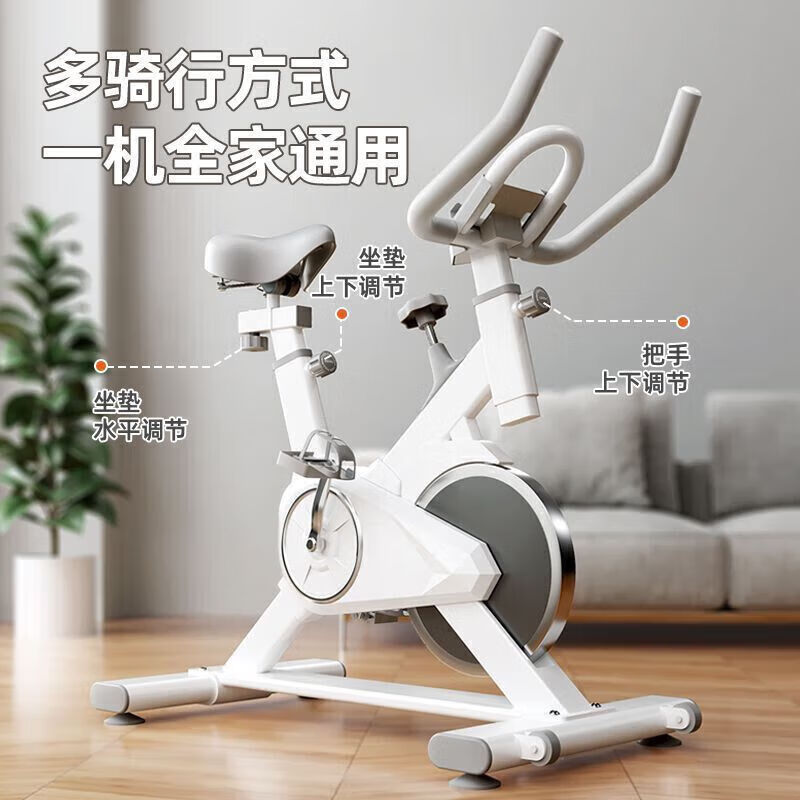 DZQ Spinning Bike Magnetic Control Exercise Bike Home Indoor Exercise Bike Home Silent Gym Exercise Equipment Pedal Black Simple Model - No Electronic Watch - No Heart Rate Monitoring