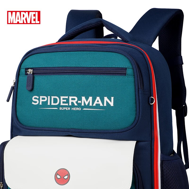 Disney (Disney) school bag primary school boy spine protection children's school bag 1-3-6 grade British style boys' burden-reducing backpack BA5941C1